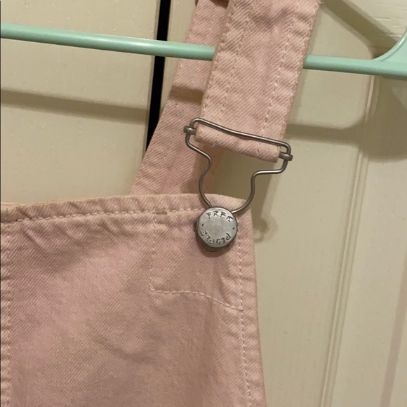 free people overall dress light pink - Picture 2 of 6